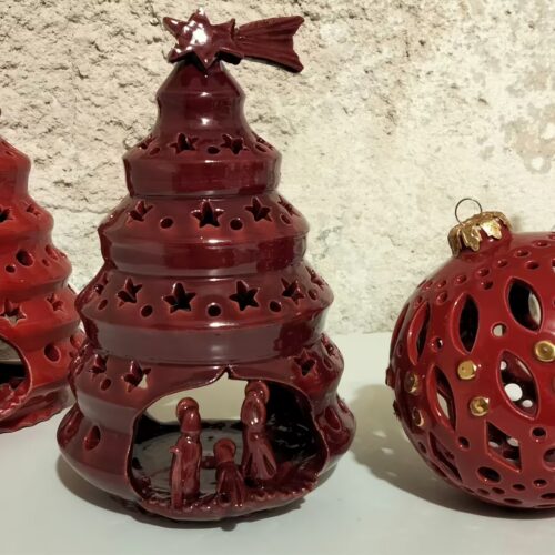 Albero di Natale portacandela