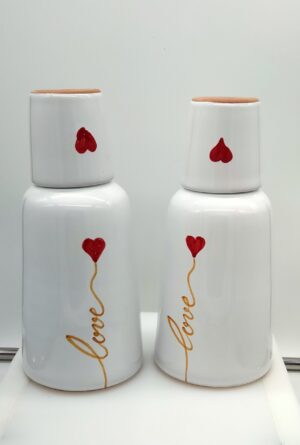 Oliera bottiglia con bicchiere - immagine 3